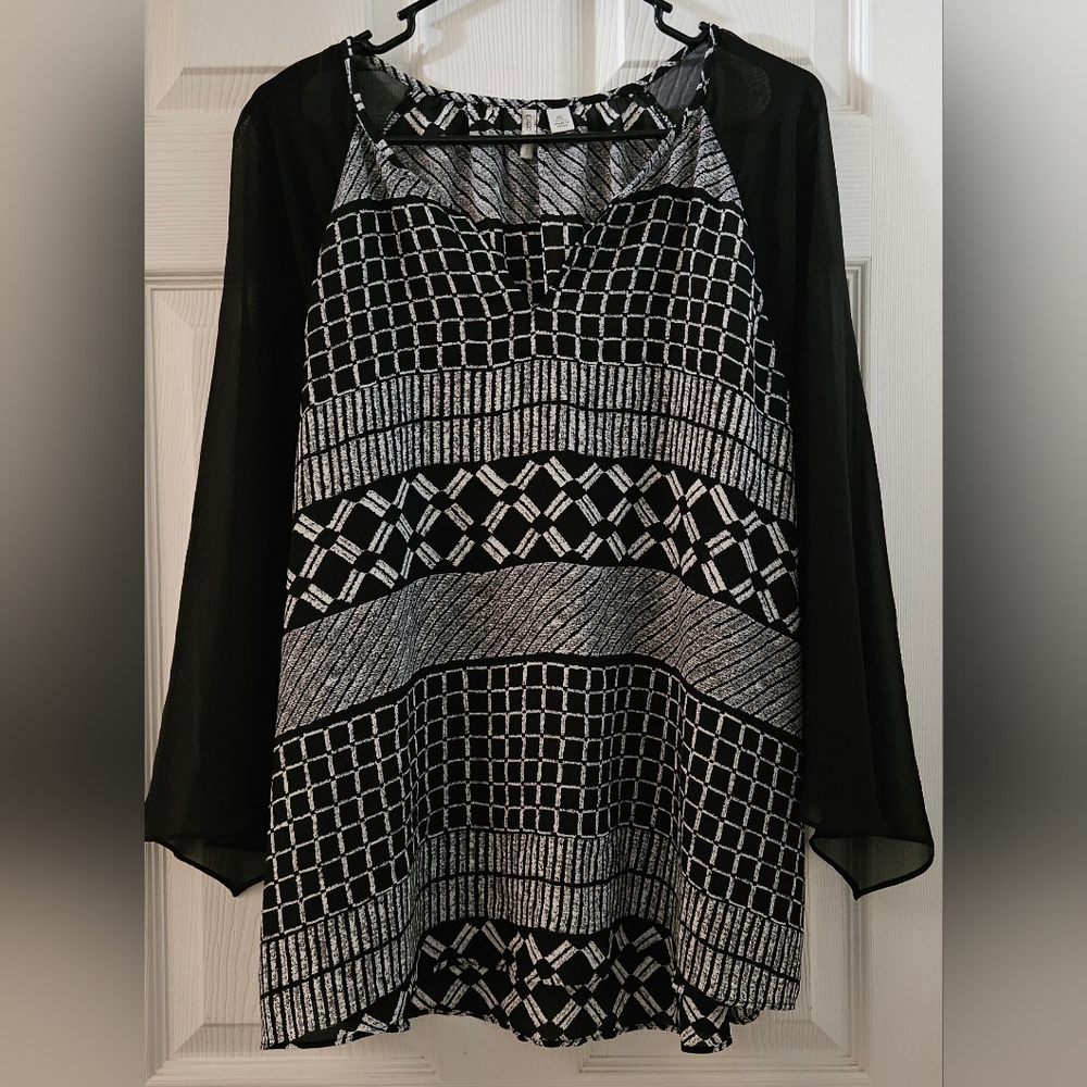 Cato Semi-Sheer Blouse
